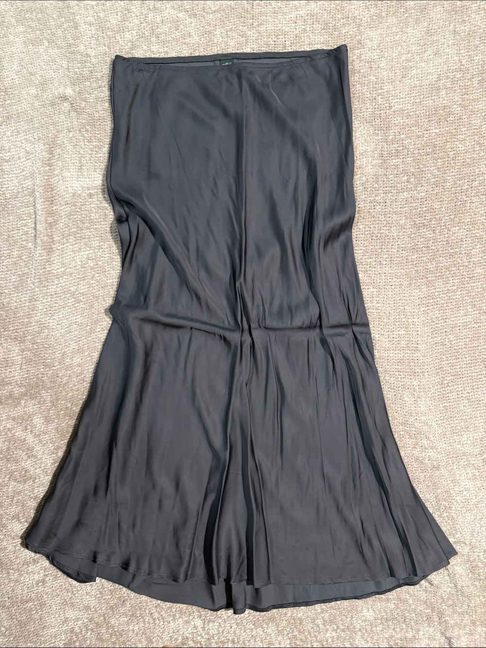 wild fable charcoal Satin Slip Skirt